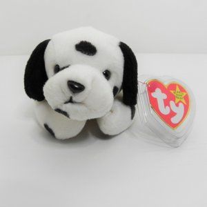 Ty Beanie baby Dotty the Dalmatian Style 4100 - Sewing Error Oddities